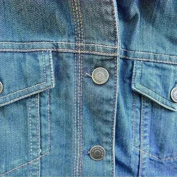 Women’s Eddie Bauer Dark Denim Jean Jacket, Size Small, Preowned Great Condition - Picture 7 of 8